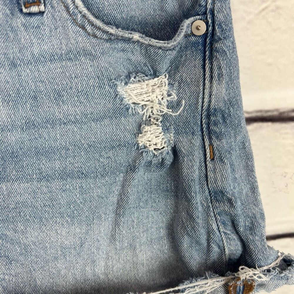 Madewell Women's High-Rise Distressed Denim Shorts Size 25 Blue - Picture 3 of 8